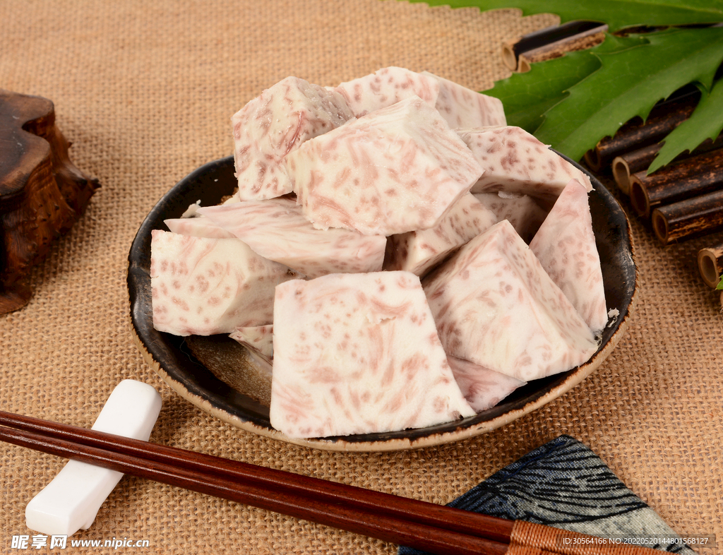 新鲜紫薯食材