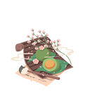 清明节青团插画