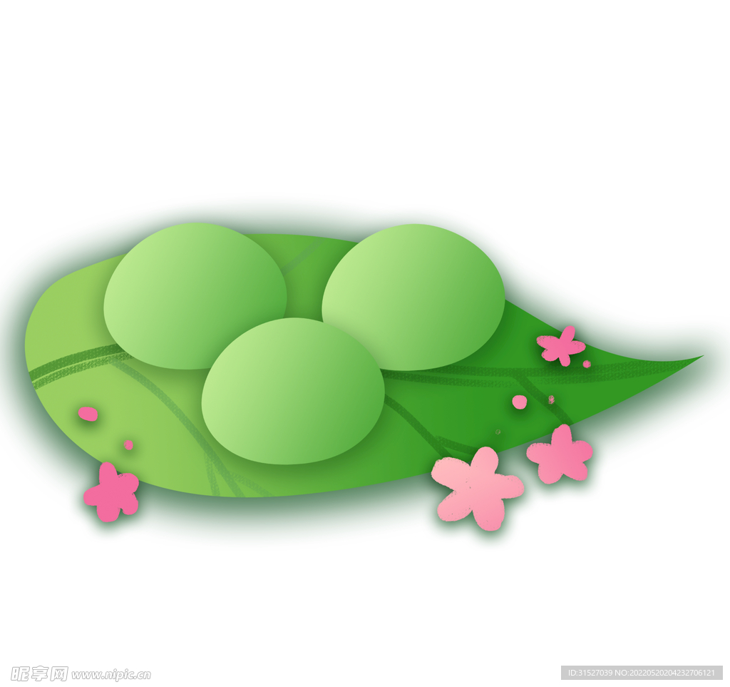青团手绘元素插画