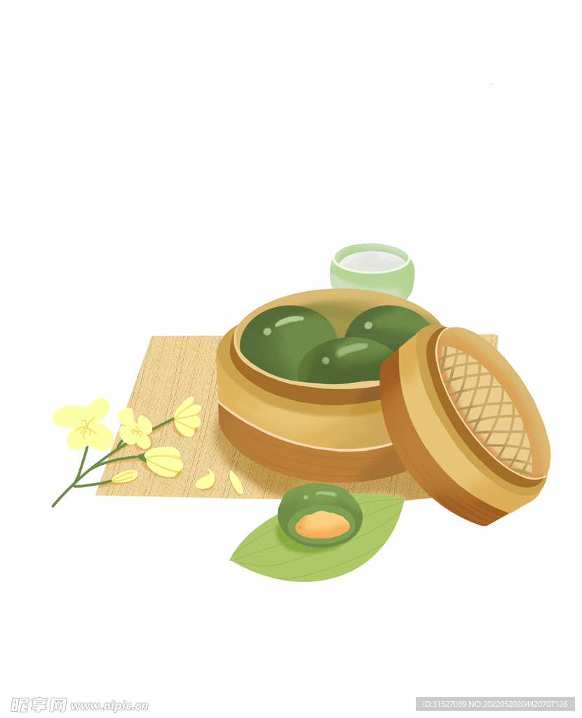 青团插画素材