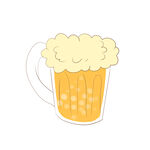卡通干杯啤酒泡沫元素   
