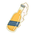 手绘啤酒  