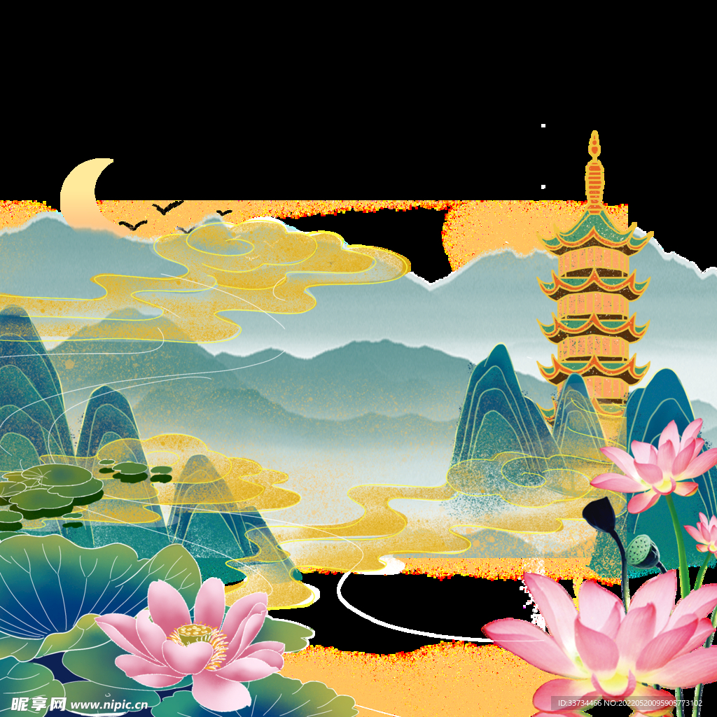 中国风水墨画