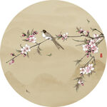 花鸟水墨中式挂画装饰画