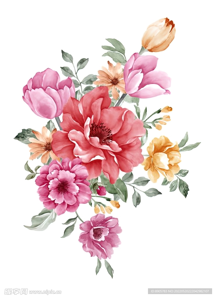 手绘花