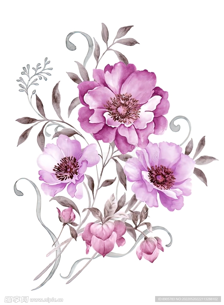 手绘花