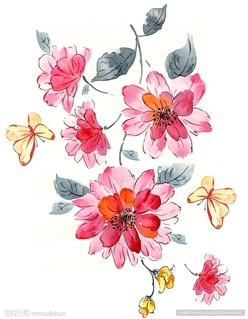 手绘花