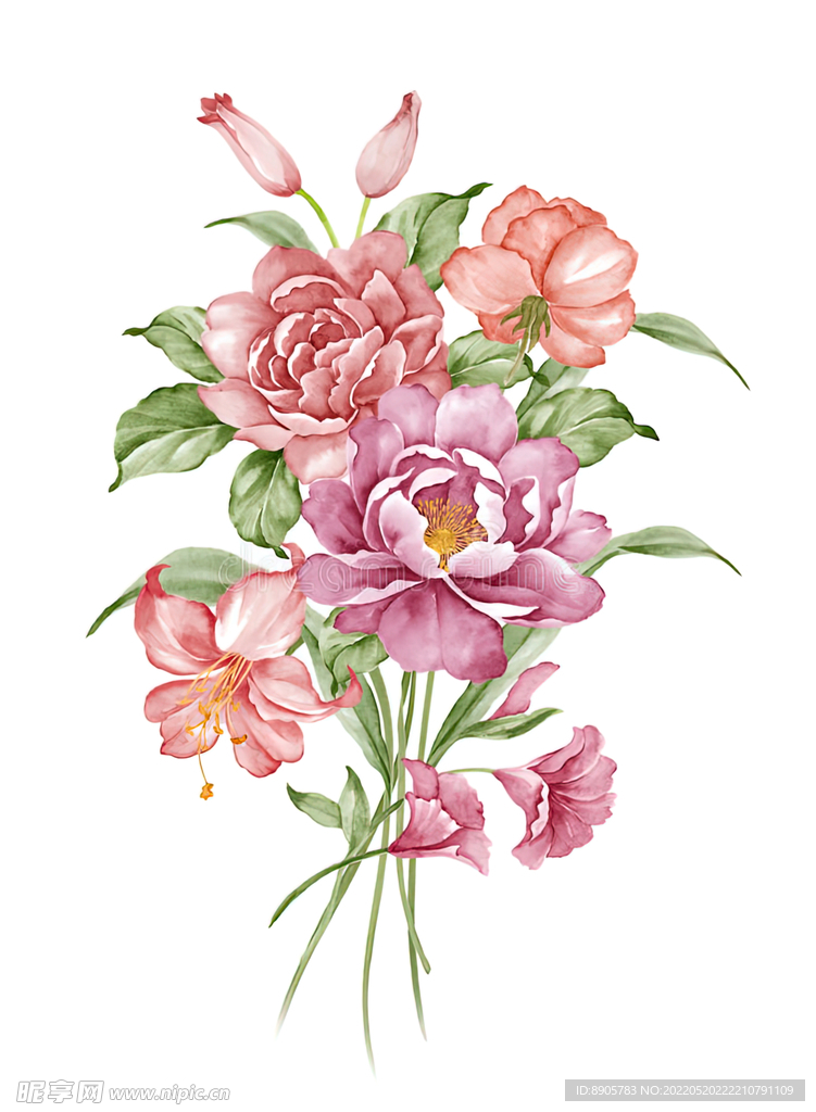 手绘花