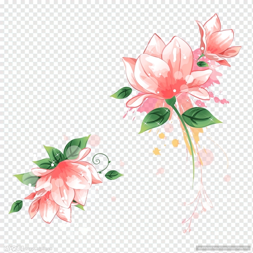 手绘花