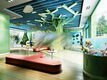 幼儿园接待区3D设计展示