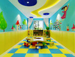 幼儿园游戏区3D设计展示