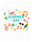 夏日氛围度假元素