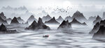 山水画    