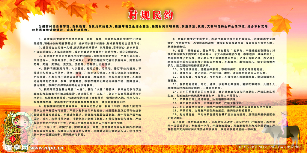 村规民约