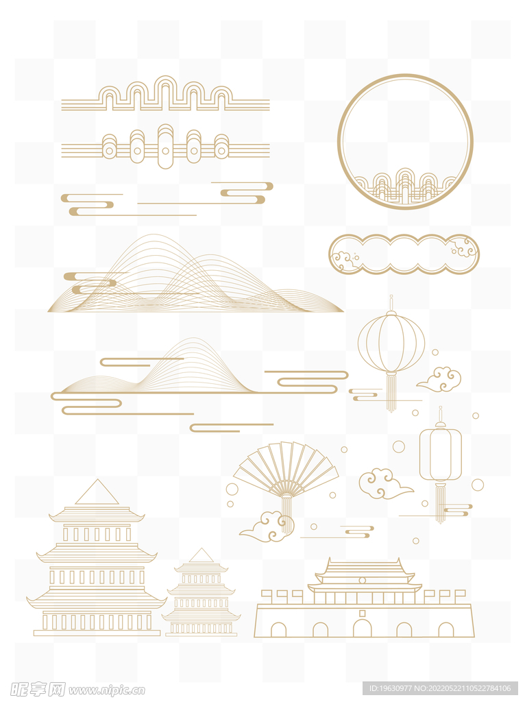 中国风传统线条