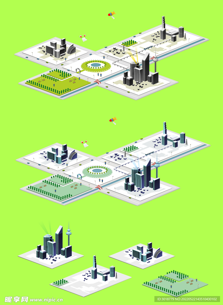 立体空间插画 
