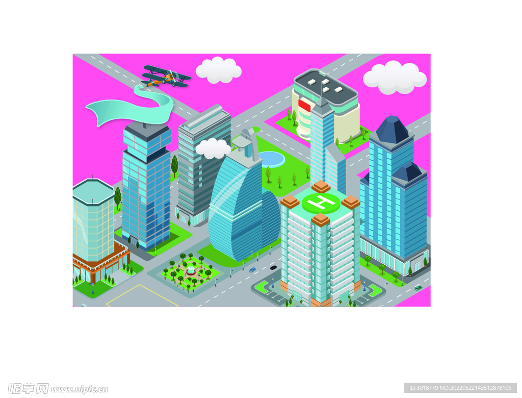 立体空间插画