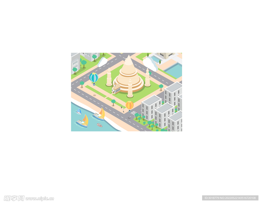 立体空间插画