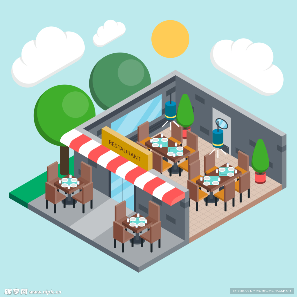 立体空间插画 