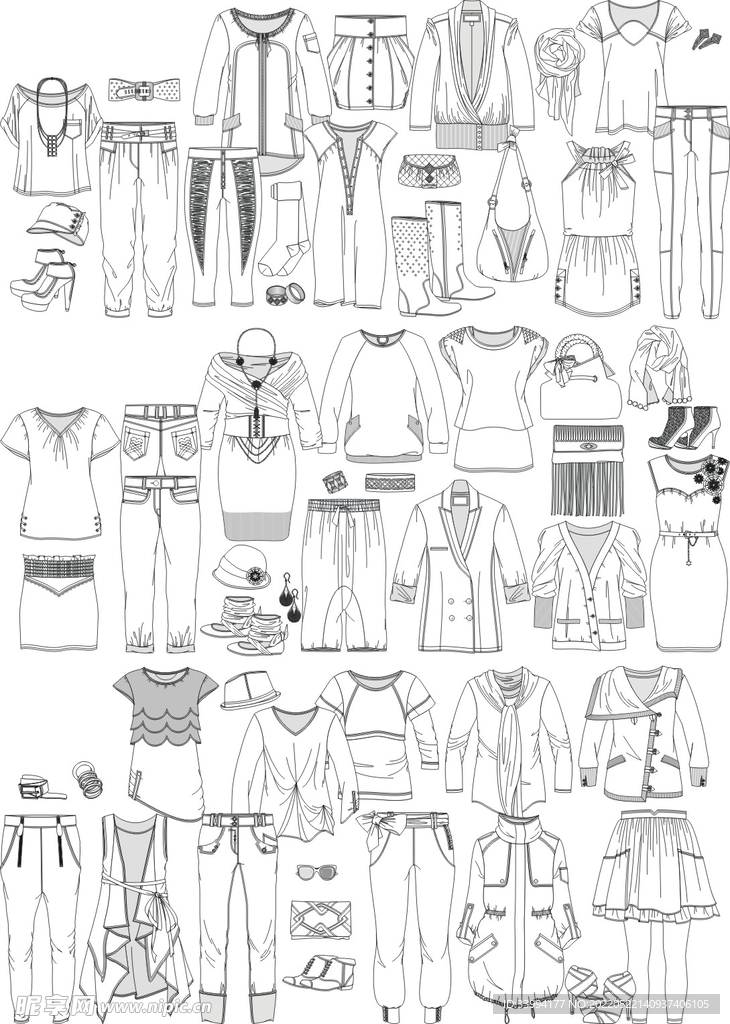 服装矢量图