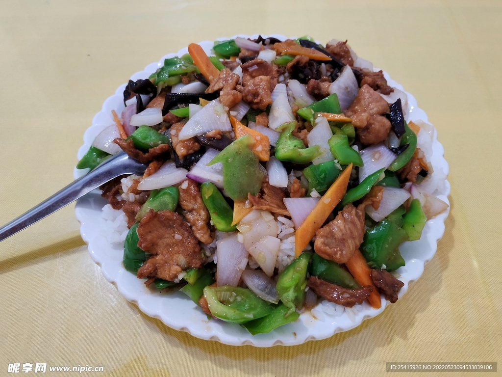 过油肉盖饭