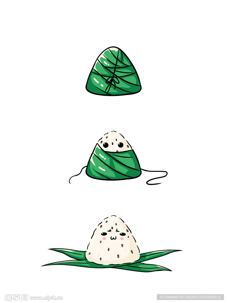 端午节可爱小粽子