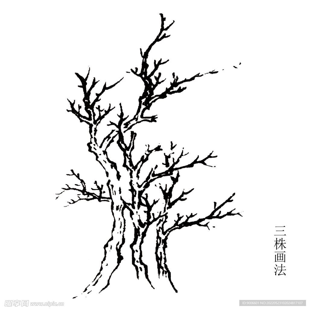 三株画法
