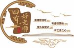 四有好教师中式文化墙
