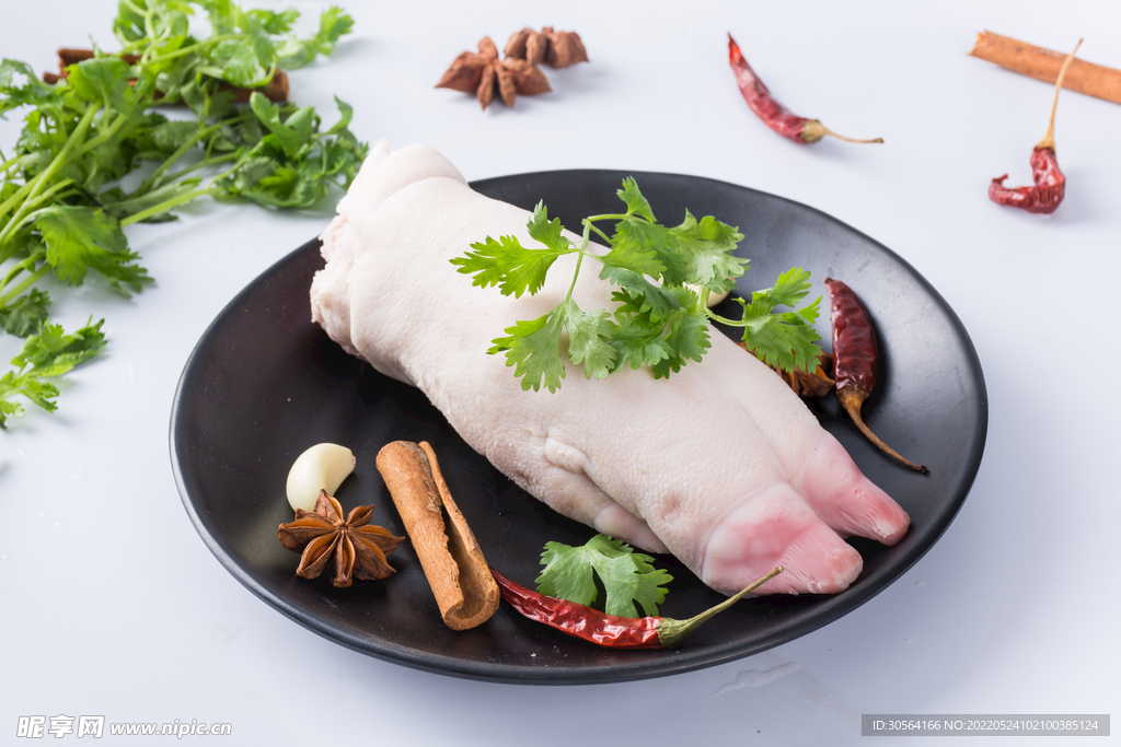 新鲜猪蹄食材
