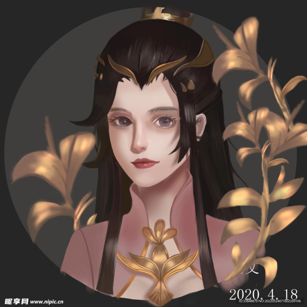 头像临摹手绘