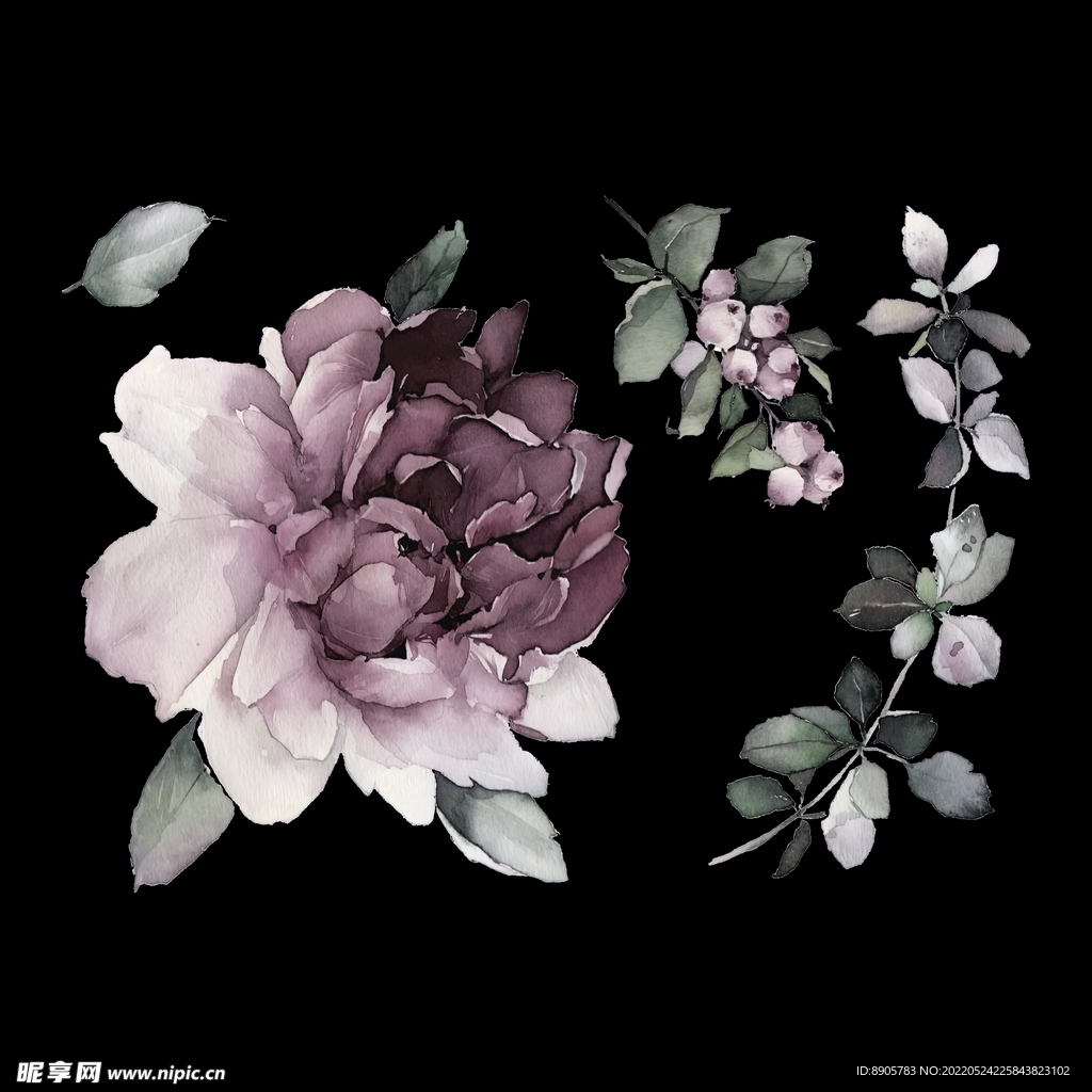 手绘花