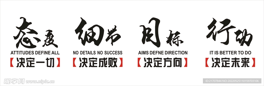 态度 细节 行动
