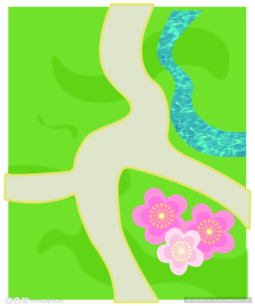 绿地草坪地贴