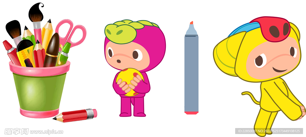幼儿园卡通小孩形象