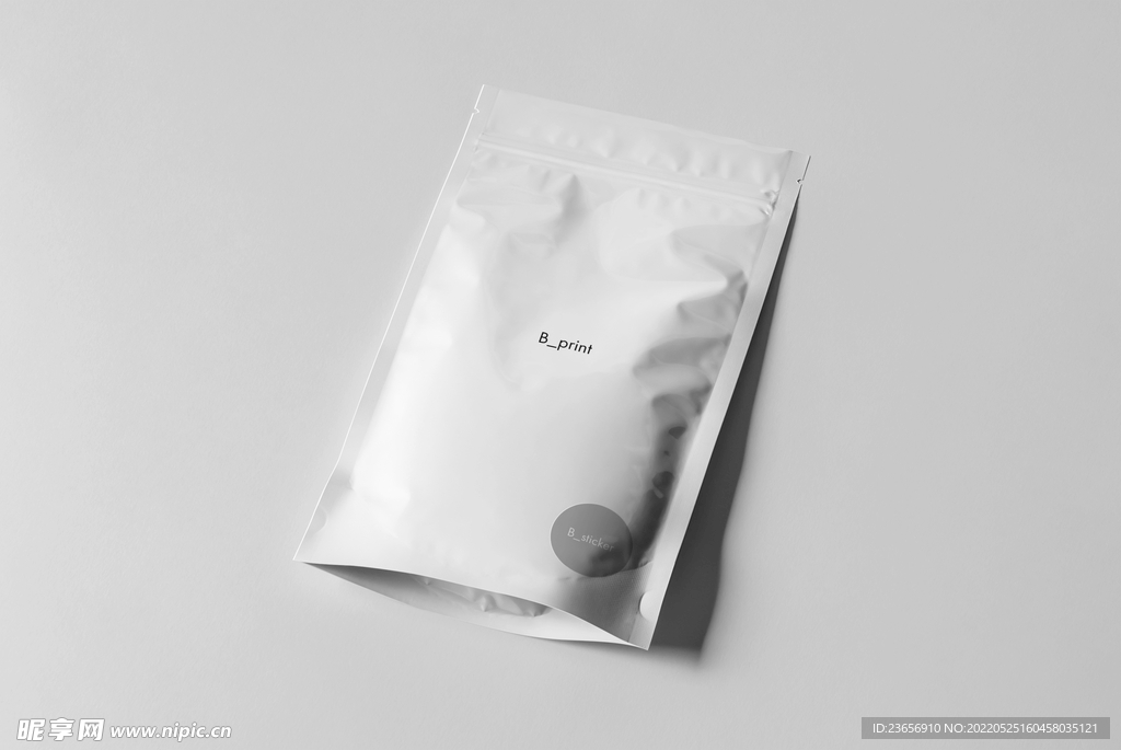 美食零食纸袋自立自封样机 