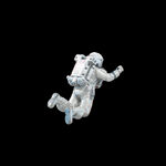 白色炫酷太空悬浮3D宇航员