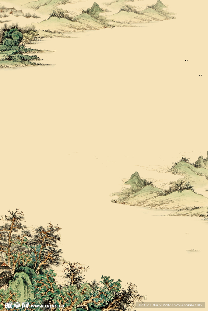 古风 山水背景