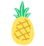 手绘菠萝  