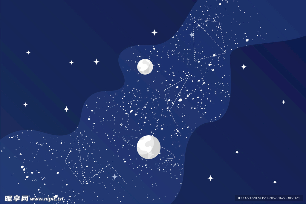 扁平星河