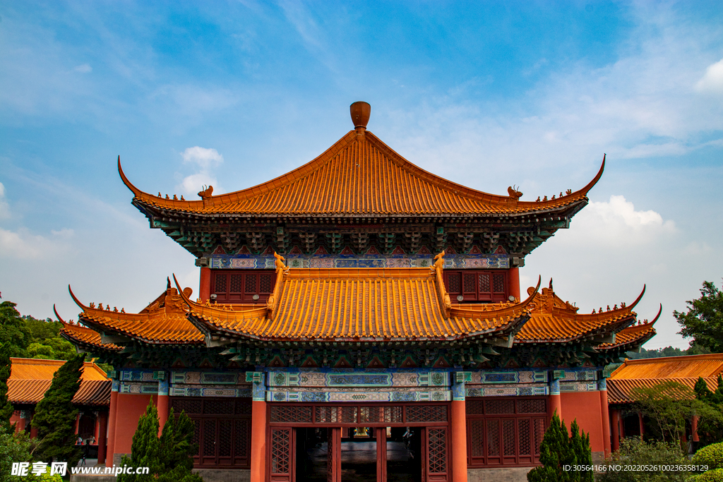 户外复古宫殿建筑