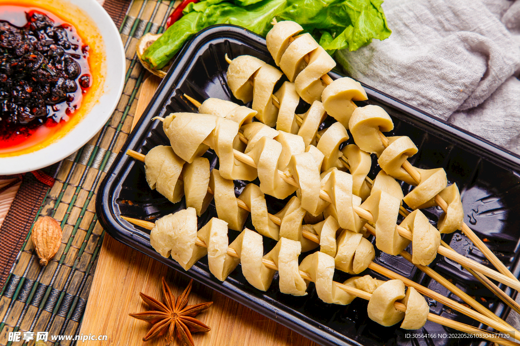 烧烤面筋食材