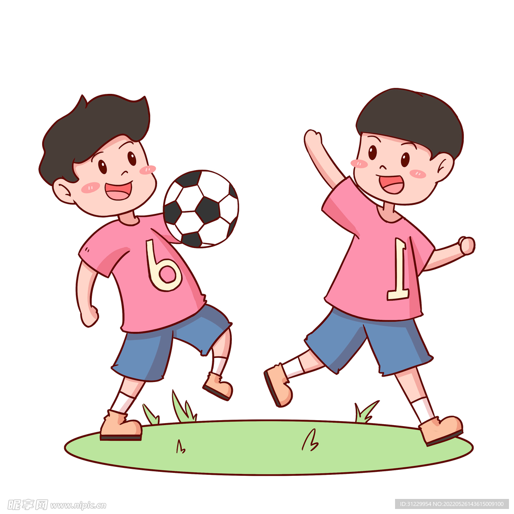  小朋友踢足球 