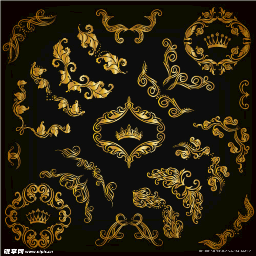欧式花纹