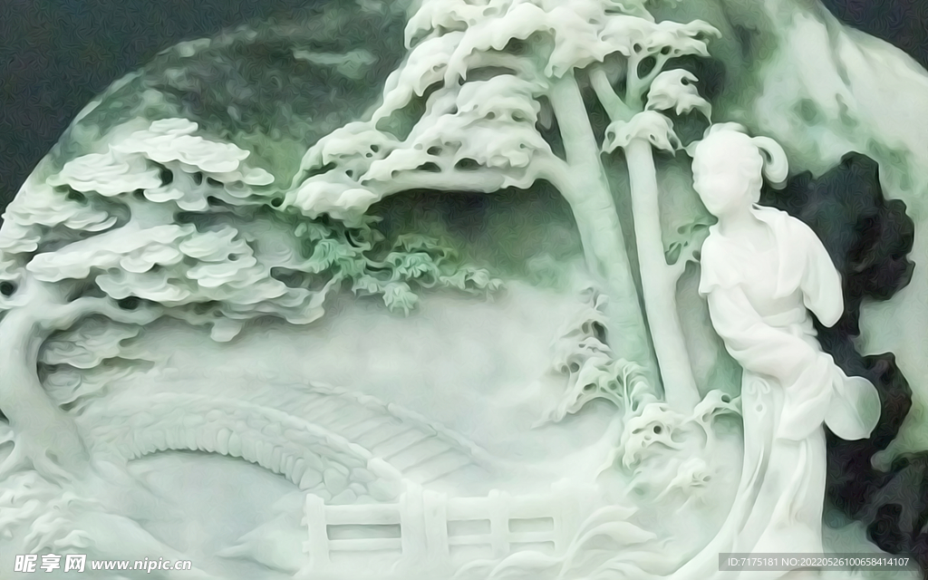 浮雕背景墙  