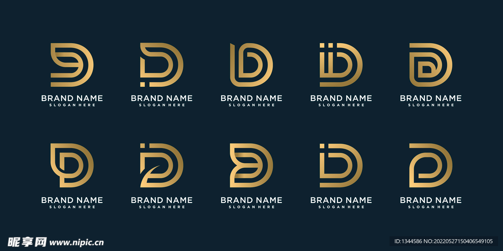 D字体LOGO