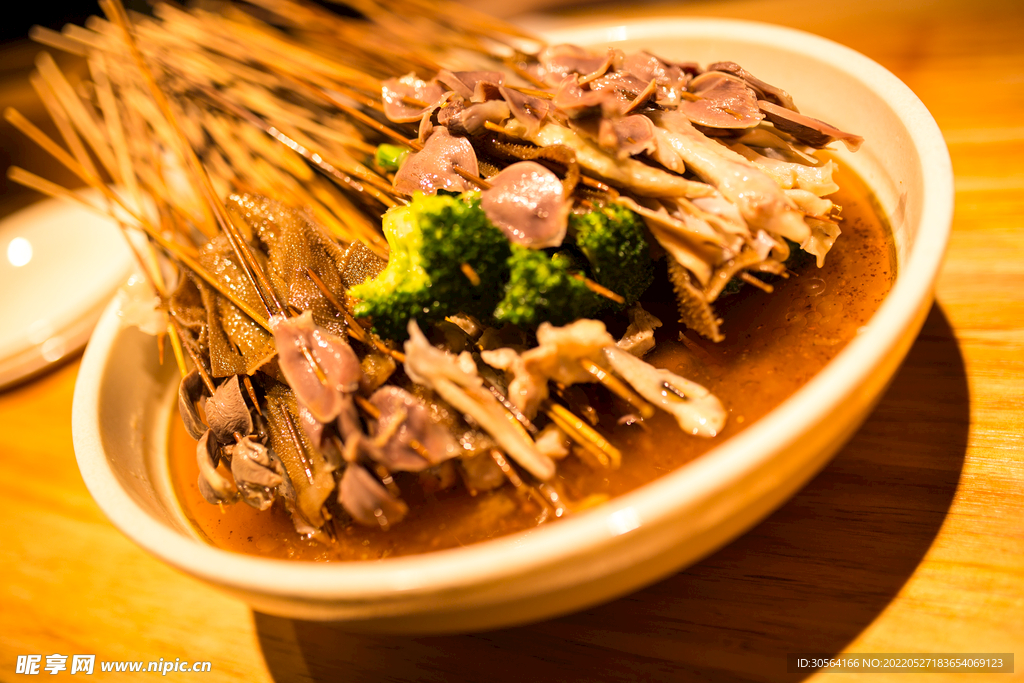 串串香竹签美食