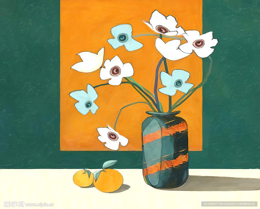 静物花卉花瓶艺术挂画装饰画