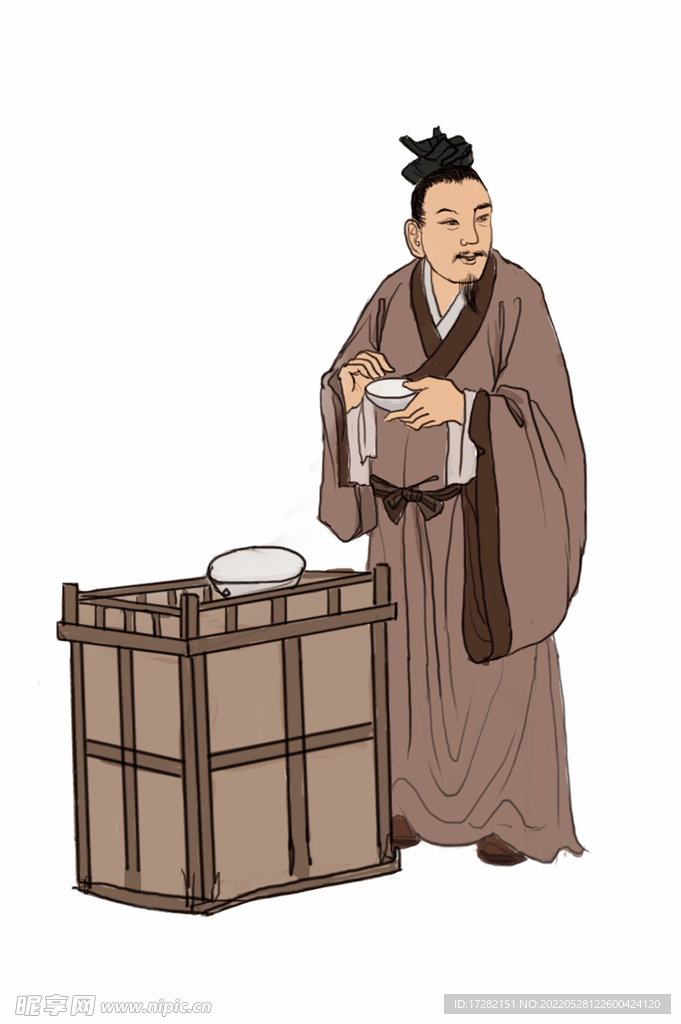 古人 喝水 