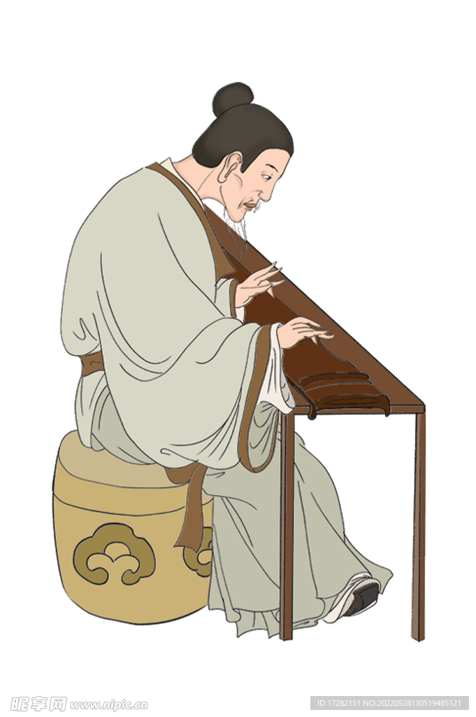 古代分层人物  psd分层  