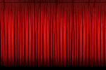 红色舞台幕布背景